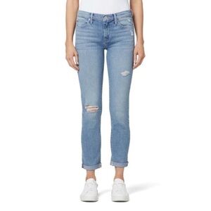 Hudson Jeans Krista Straight Crop With Roll Cuff Size 24